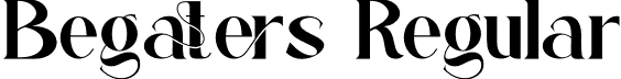 Begaters Regular font - begaters.otf