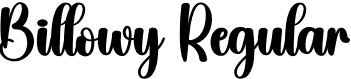 Billowy Regular font - Billowy.otf