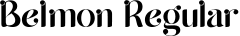 Belmon Regular font - Belmon.ttf