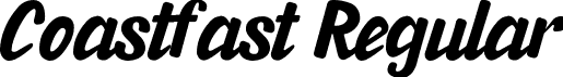 Coastfast Regular font - Coastfast.otf