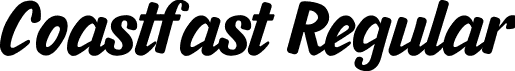 Coastfast Regular font - Coastfast.ttf