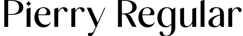 Pierry Regular font - pierry.otf