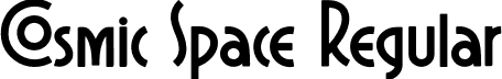 Cosmic Space Regular font - Cosmic Space Free.otf