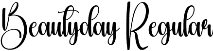 Beautyday Regular font - Beautyday.otf