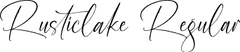 Rusticlake Regular font - Rusticlake.otf