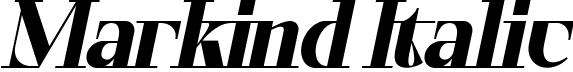 Markind Italic font - markind-italic.ttf