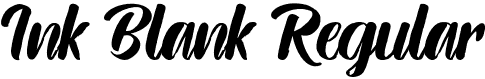 Ink Blank Regular font - Ink Blank.otf