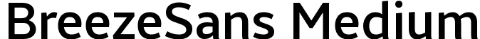 BreezeSans Medium font - BreezeSans-Medium_20150728.ttf