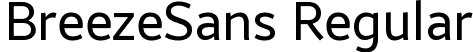 BreezeSans Regular font - BreezeSans-Regular_20150728.ttf