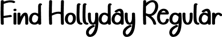 Find Hollyday Regular font - Find-Hollyday.otf