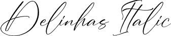 Delinhas Italic font - Delinhas-Italic.otf