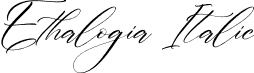 Ethalogia Italic font - Ethalogia-Italic.otf