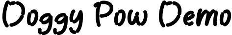 Doggy Pow Demo font - Doggy Pow Demo.otf