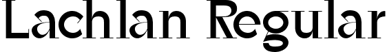 Lachlan Regular font - Lachlan.ttf