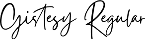 Gistesy Regular font - Gistesy.ttf