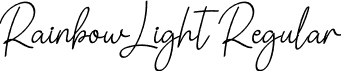 Rainbow Light Regular font - Rainbow-Light.otf