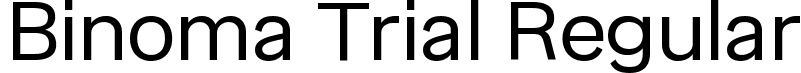 Binoma Trial Regular font - Binoma Trial-Regular.ttf