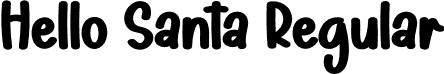 Hello Santa Regular font - Hello-Santa.otf