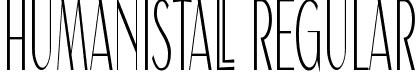 Humanistall Regular font - Humanistall.ttf