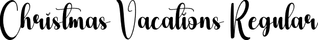 Christmas Vacations Regular font - Christmas-Vacations.otf