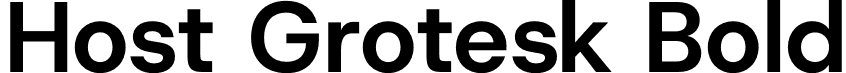 Host Grotesk Bold font - HostGrotesk-Bold.otf