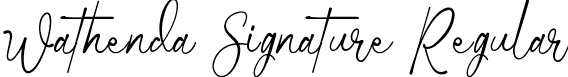 Wathenda Signature Regular font - WathendaSignature-Free.ttf