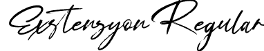 Exstensyon Regular font - Exstensyon.ttf