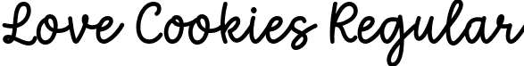 Love Cookies Regular font - Love Cookies Font by Keithzo.otf