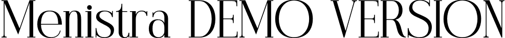 Menistra DEMO VERSION font - Menistra-DEMO-VERSION.otf