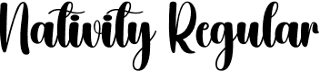 Nativity Regular font - Nativity.otf