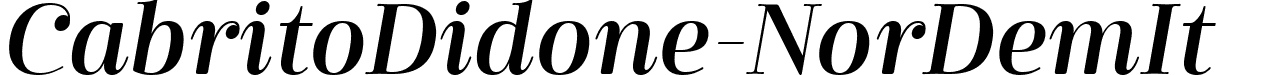 CabritoDidone-NorDemIt  font - CabritoDidone-NorDemIt.ttf