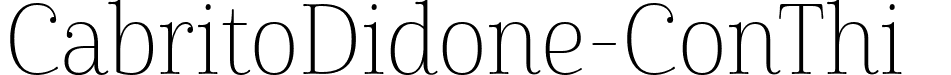 CabritoDidone-ConThi  font - CabritoDidone-ConThi.ttf