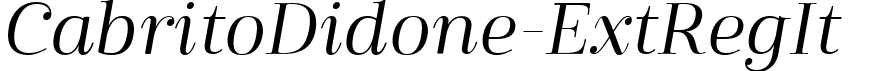 CabritoDidone-ExtRegIt  font - CabritoDidone-ExtRegIt.ttf