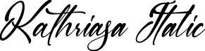 Kathriasa Italic font - Kathriasa-Italic.otf