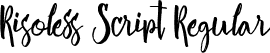 Risoless Script Regular font - Risoless Script.ttf