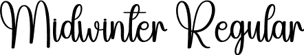 Midwinter Regular font - Midwinter.otf