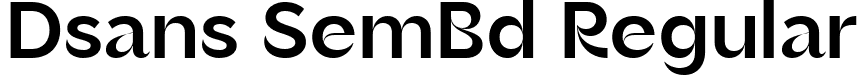 Dsans SemBd Regular font - BrendivaSemiBold-2OmZX.ttf