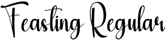 Feasting Regular font - Feasting.otf