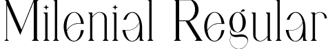 Milenial Regular font - milenial.otf