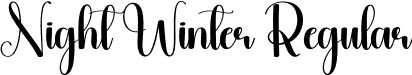 Night Winter Regular font - Night-Winter.otf