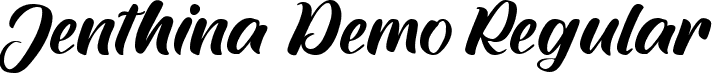 Jenthina Demo Regular font - JenthinaFont-Regular.ttf