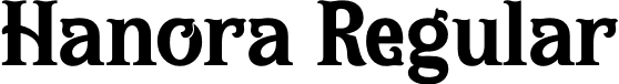 Hanora Regular font - Hanora-Regular.otf