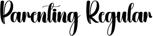 Parenting Regular font - Parenting.otf