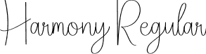 Harmony Regular font - Harmony.otf