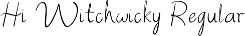 Hi Witchwicky Regular font - HiWitchwicky-Regular.otf