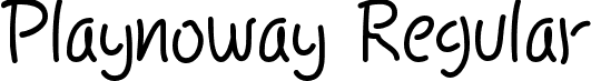 Playnoway Regular font - Playnoway-Regular.ttf