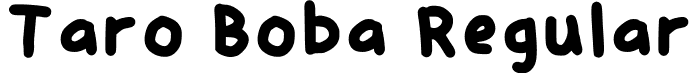 Taro Boba Regular font - TaroBoba-Regular.otf