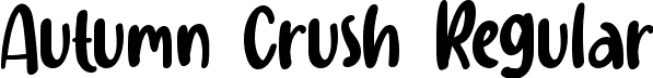 Autumn Crush Regular font - Autumn Crush.ttf