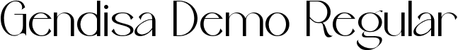 Gendisa Demo Regular font - GendisaDemoRegular.ttf