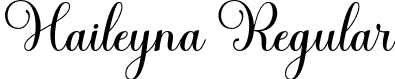 Haileyna Regular font - Haileyna.otf